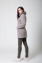 Пальто 1-076 Бежевый