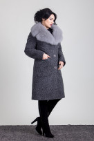 Пальто 1-179 Графит