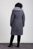 Пальто 1-179 Графит