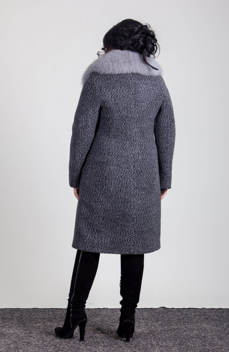 Пальто 1-179 Графит