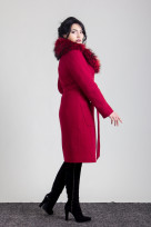 Пальто 1-179L Вишневый