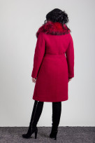 Пальто 1-179L Вишневый
