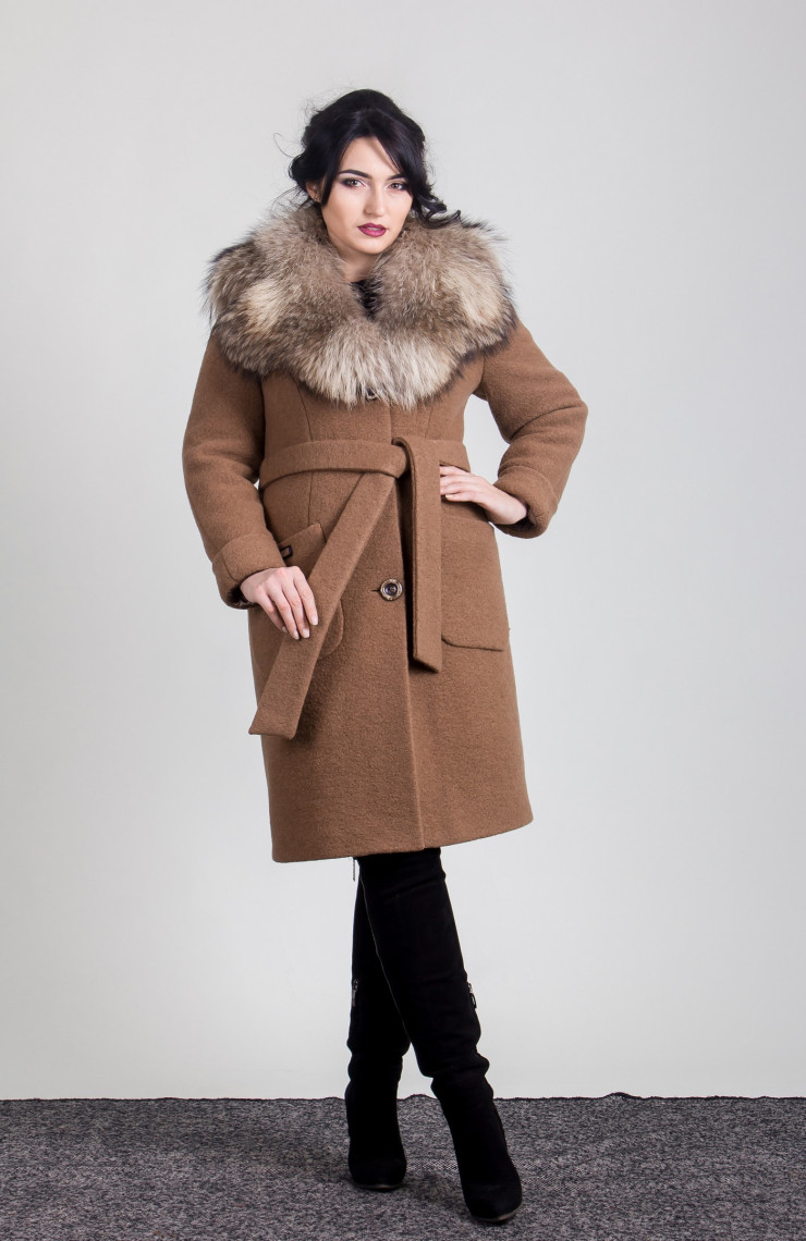 Пальто 1-179L Латте