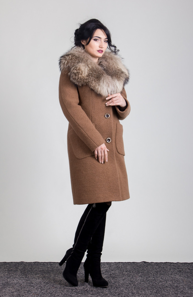 Пальто 1-179L Латте