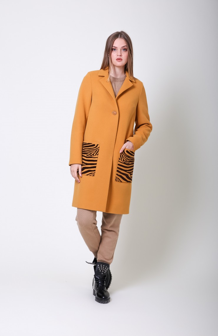 Пальто S-2035 Золотой песок