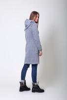 Пальто S-303 Серо-голубой