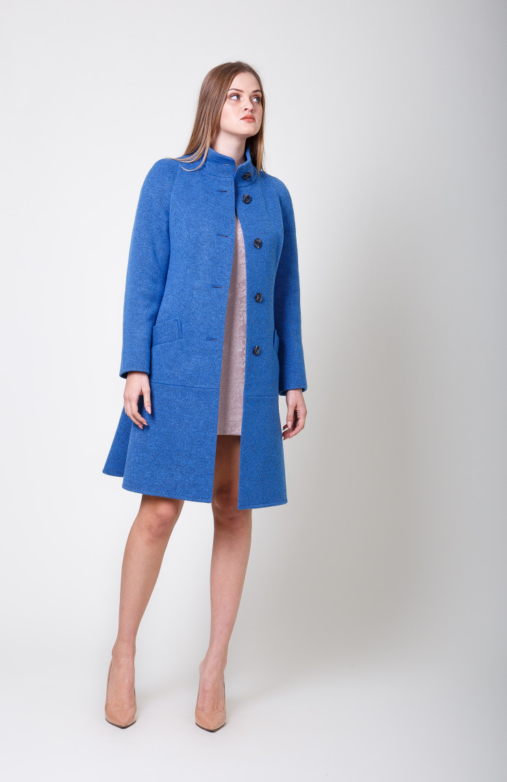 Пальто S-2048 Голубой