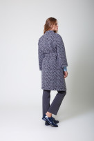 Пальто 2-466L Дымчато сиреневый