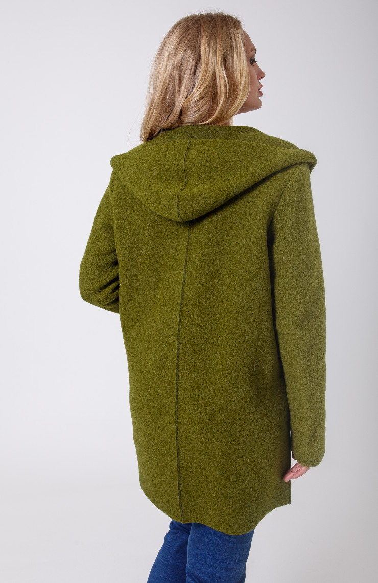 Пальто 3-012L Мох