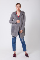 Пальто 3-012L Серый
