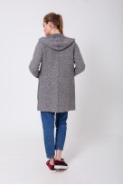 Пальто 3-012L Серый