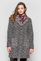 Пальто 2-449L Дымчато сиреневый