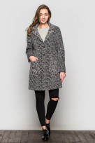 Пальто 2-449L Дымчато сиреневый