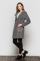 Пальто 2-449L Дымчато сиреневый