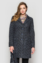 Пальто 2-449L Сине-черный