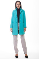 Пальто 2-472/9 Лазурный