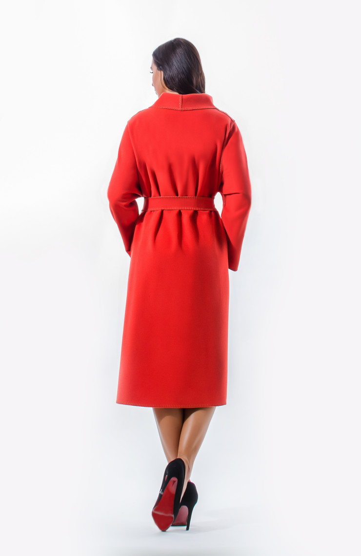 Пальто S-307 Червоное золото