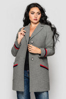 Пальто 2-475/9 Серый