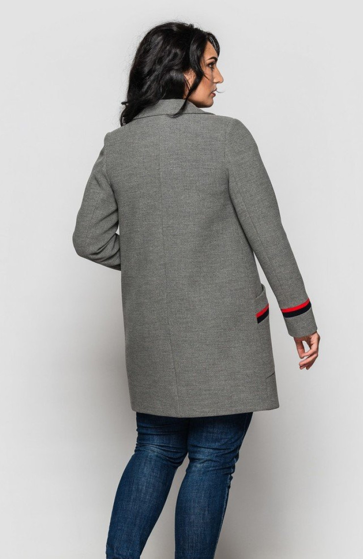 Пальто 2-475/9 Серый