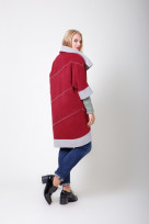 Пальто S-2056 Спелая вишня