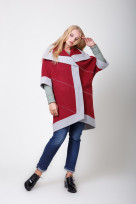 Пальто S-2056 Спелая вишня