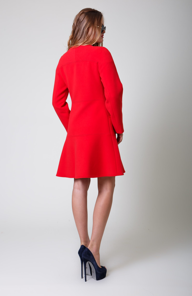 Пальто S-2052/9 Нежно красный