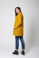 Пальто 3-009L Горчичный