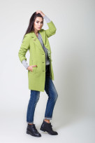 Пальто 3-009L Салатовый