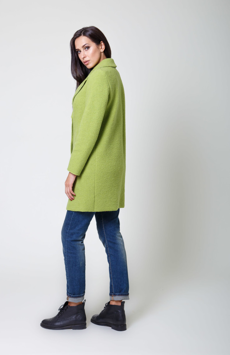 Пальто 3-009L Салатовый