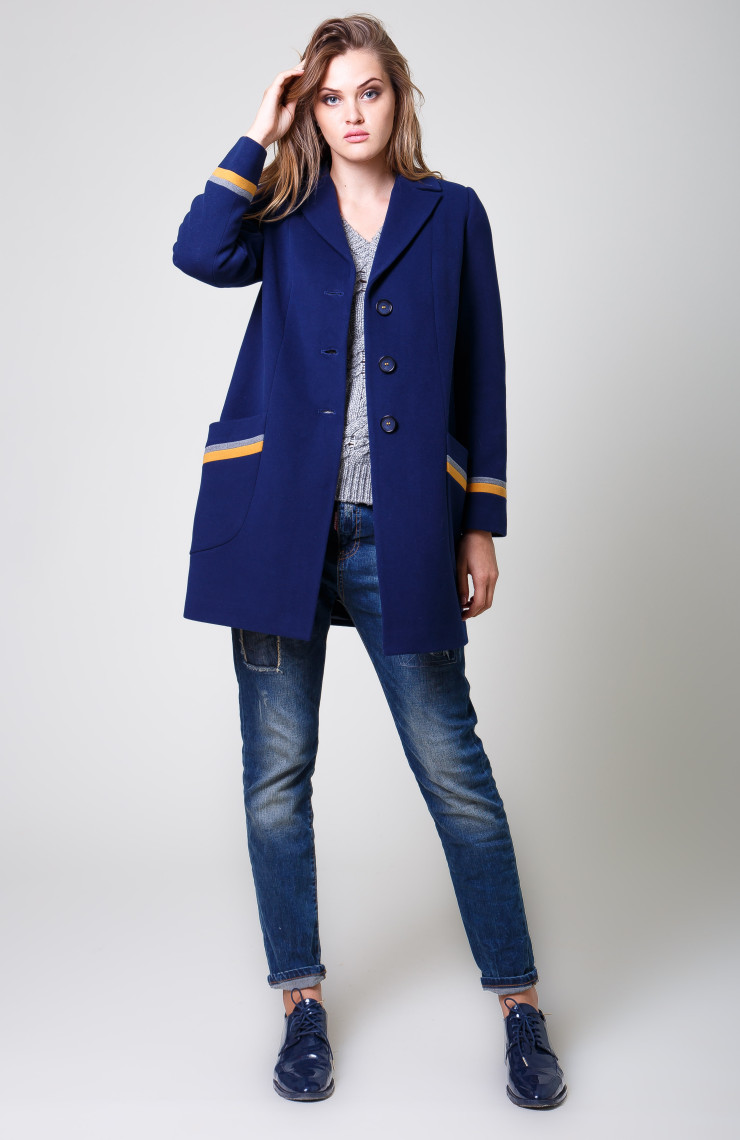 Пальто 2-475/9Н Речная вода