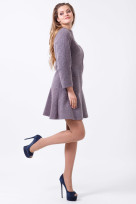 Пальто 2-480L Дымчато сиреневый