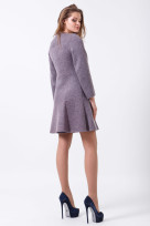 Пальто 2-480L Дымчато сиреневый