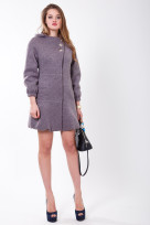 Пальто 2-480L Дымчато сиреневый