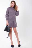 Пальто 2-480L Дымчато сиреневый