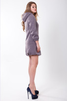 Пальто 2-480L Дымчато сиреневый