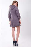 Пальто 2-480L Дымчато сиреневый