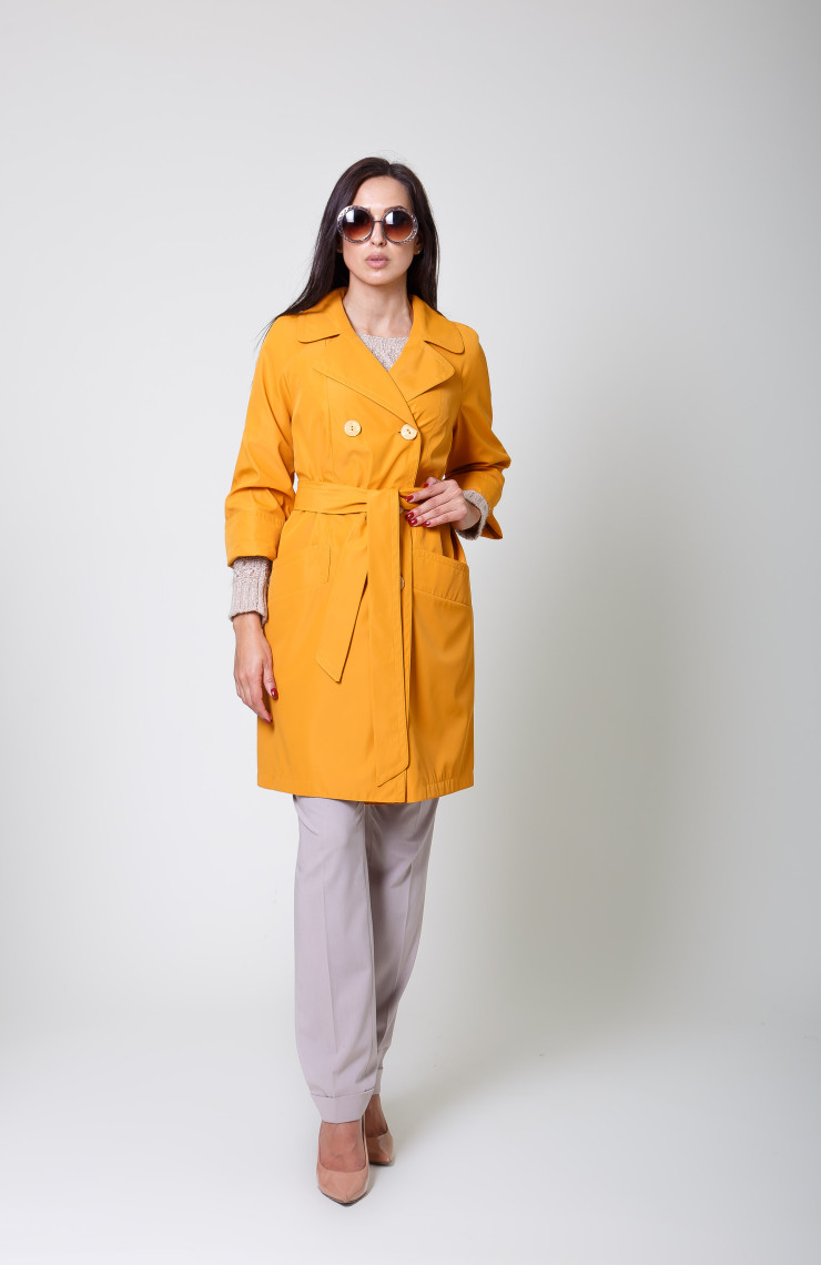 Плащ 4-028 Горчичный