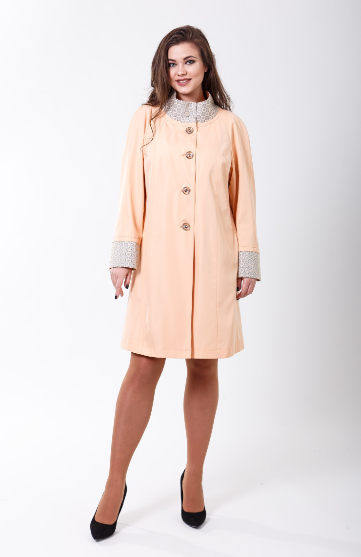 Плащ 4-021 Персиковый
