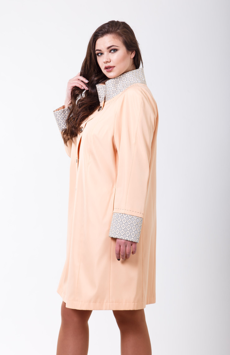Плащ 4-021 Персиковый