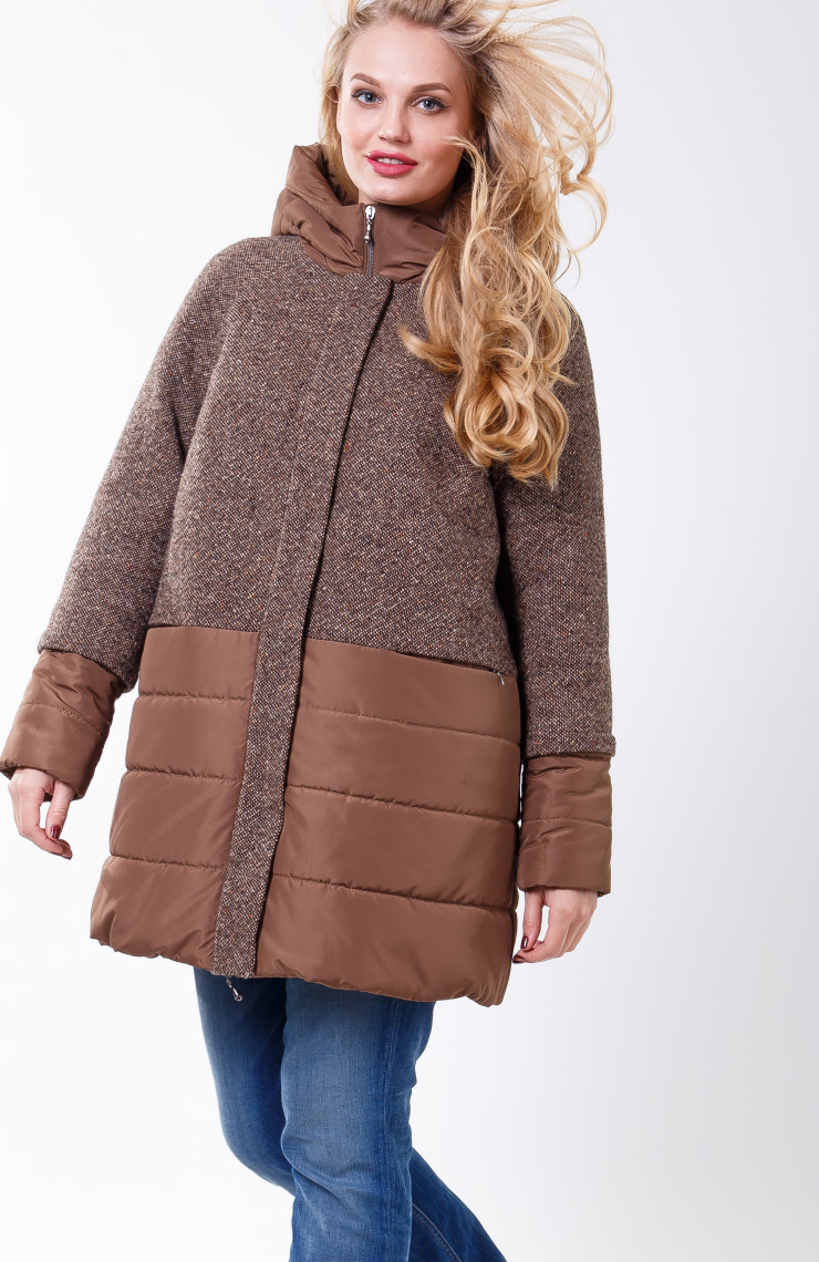 Пальто S-2067 Светло-коричневый