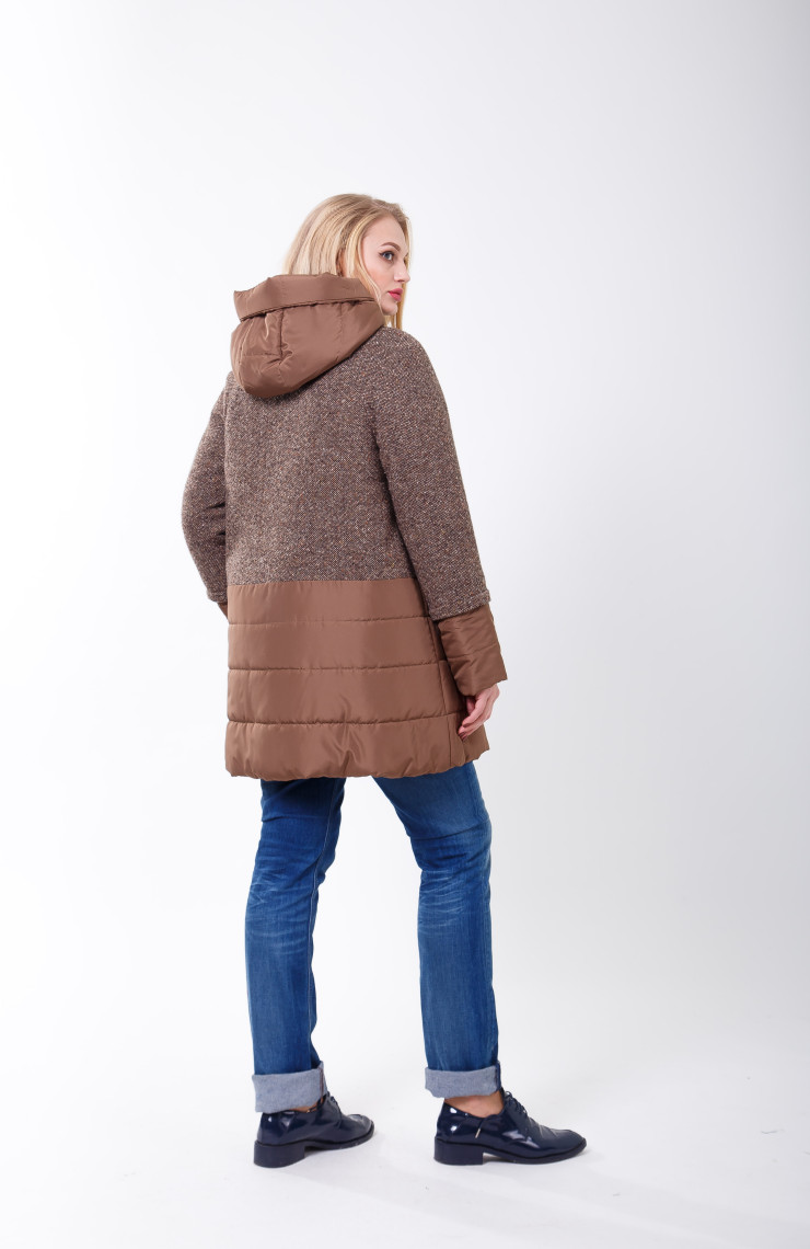 Пальто S-2067 Светло-коричневый