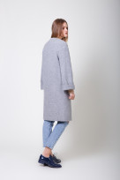 Пальто S-2068 Светло-серый