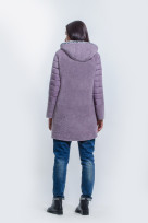 Пальто S-2072 Дымчато сиреневый