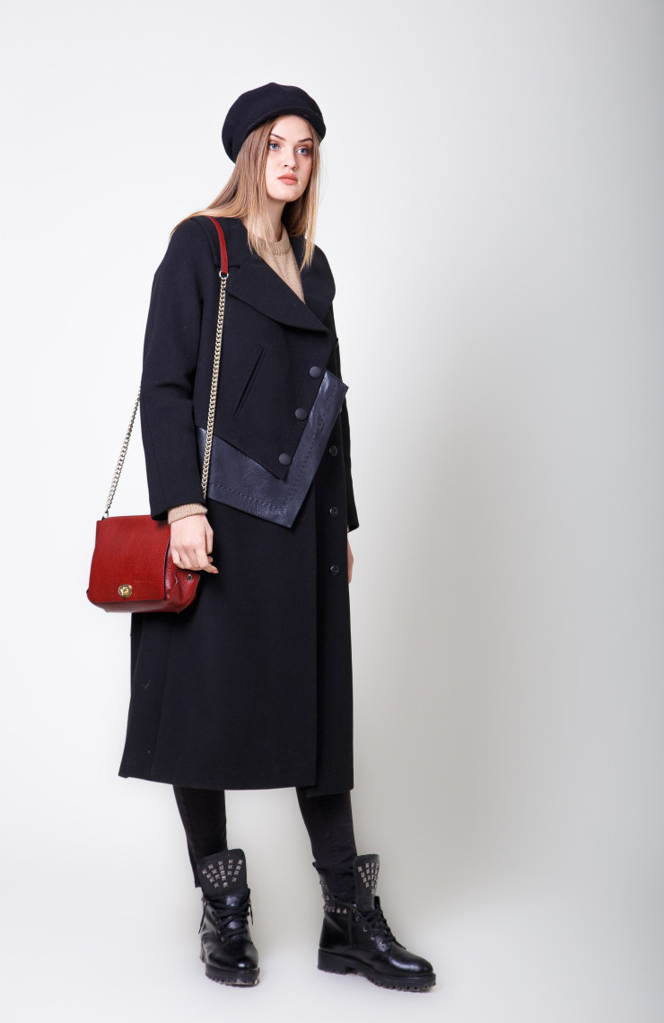 Пальто S-2084 Черный