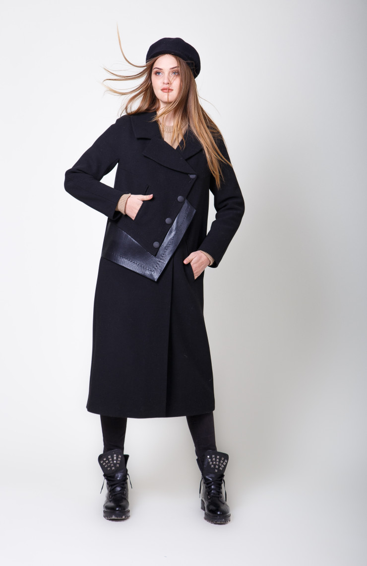 Пальто S-2084 Черный