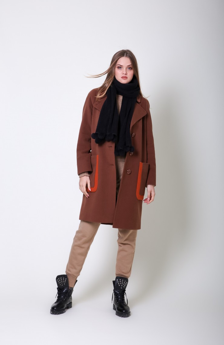 Пальто S-2063 Корица