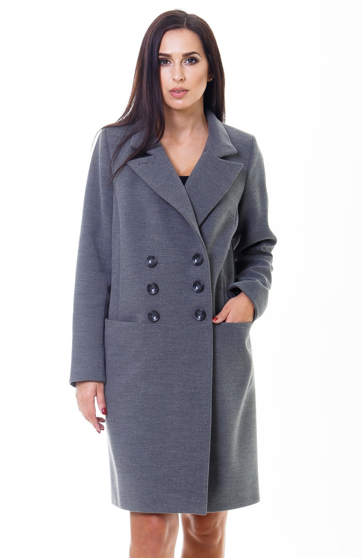 Пальто 2-485/9 Графит