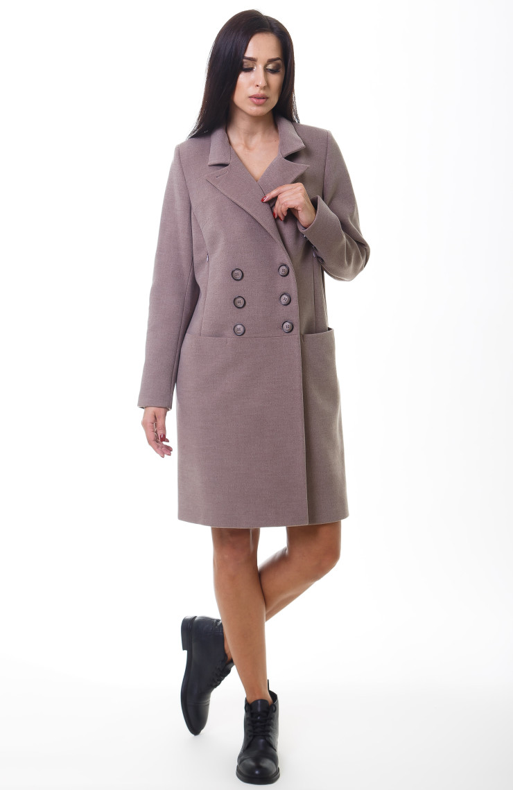 Пальто 2-485/9 Мокко