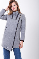 Пальто 2-461L Серый