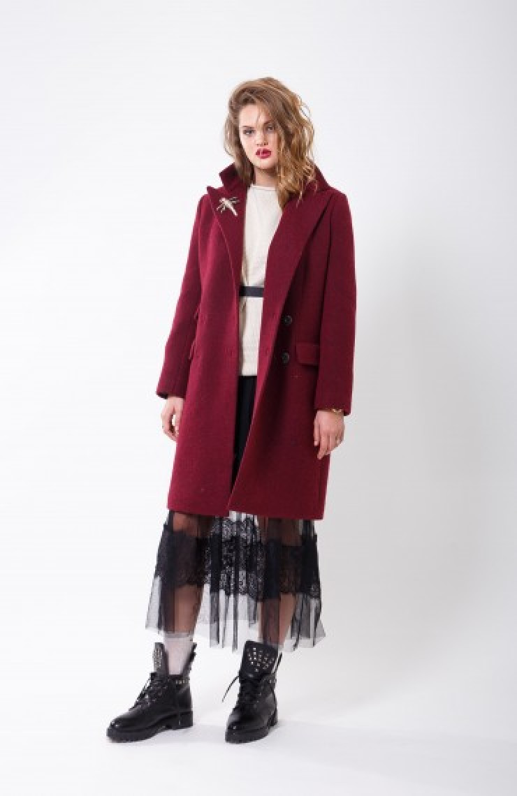 Пальто 2-470L Сангрия